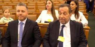 Serdar Denktaş ve Rauf Denktaş, Macar Turan Kurultayı’nın açılış törenine katıldı