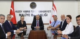 Maliye Bakanı Şan, Kuzey Kıbrıs Bankalar Birliği heyetini kabul etti