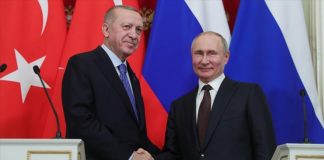 Türkiye Cumhurbaşkanı Erdoğan, Rusya Devlet Başkanı Vladimir Putin