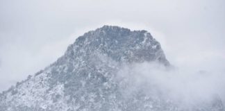 Selvili Tepe’de kar yağışı