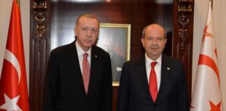 Cumhurbaşkanı Ersin Tatar ile Türkiye Cumhurbaşkanı Erdoğan