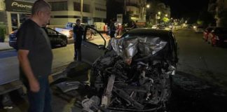 Lefkoşa’da çöp kamyonuna çarpan