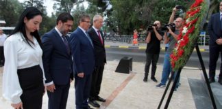 UBP 48. yılı kapsamında Atatürk Anıtı’na, Rauf Raif Denktaş ve Dr. Fazıl Küçük