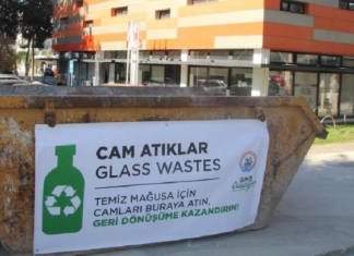 Gazimağusa Belediyesi ile Masder iş birliğinde cam atıkların geri dönüşümü için çalışma başlatıldı