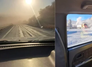 Girne Dağ Yolu’nda taş ocağından yükselen toz, sürücüleri zor durumda bıraktı!