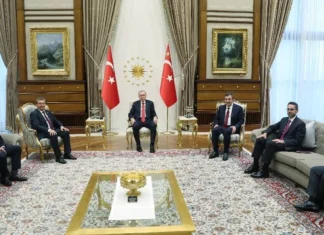 Başbakan Ünal Üstel, Türkiye Cumhurbaşkanı Erdoğan ile görüştü