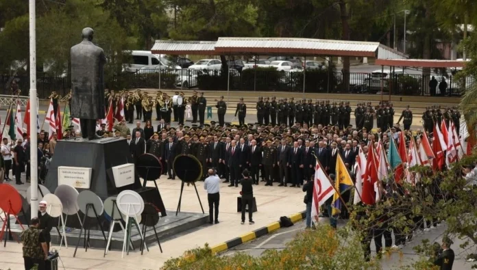 Türkiye Cumhuriyeti’nin kurucusu Atatürk, ölümünün 86’ncı yılında KKTC’de törenlerle anılıyor