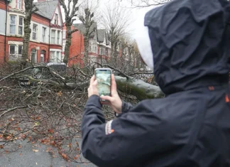 Darragh Fırtınası nedeniyle Britanya ve İrlanda'da yüz binlerce aboneye elektrik verilemiyor