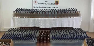 Türkiye'de "Çengel-13" operasyonlarında 10 bin 600 litre sahte alkol ele geçirildi