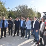 Başbakan Üstel ve bakanlar, yapımına başlanan Girne – Çatalköy yolundaki çalışmaları yerinde inceledi… Üstel: “Izdırap haline gelen bu yola nihayet noktayı koyuyoruz”