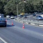 Girne-Lefkoşa Anayolunda aydınlatma çalışması: Ciklos Mevkinde sağ şerit trafiğe kapanıyor