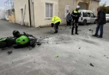 Güzelyurt’ta trafik kazası: Motosiklet ve araç çarpıştı; 2 sürücü de yaralandı