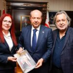 Cumhurbaşkanı Ersin Tatar Goldprestij Dergisi sahibi İsmet Akıncı’yı kabul etti