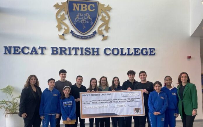 Necat British College, Kemal Saraçoğlu Vakfı için yardım kampanyası düzenledi