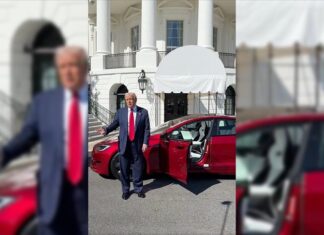 Trump, Elon Musk'a desteğini göstermek için bir Tesla satın aldı